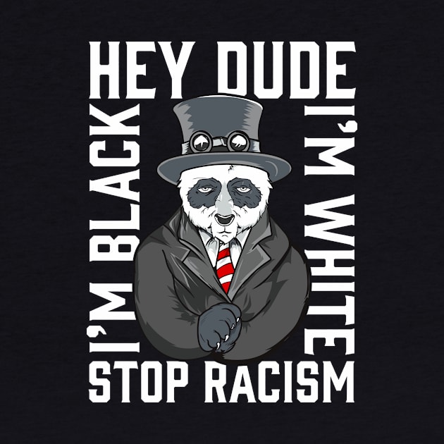 Stop Racism Panda 86 45 by PhantomDesign